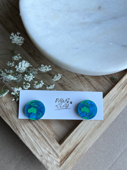 World Globe Earrings