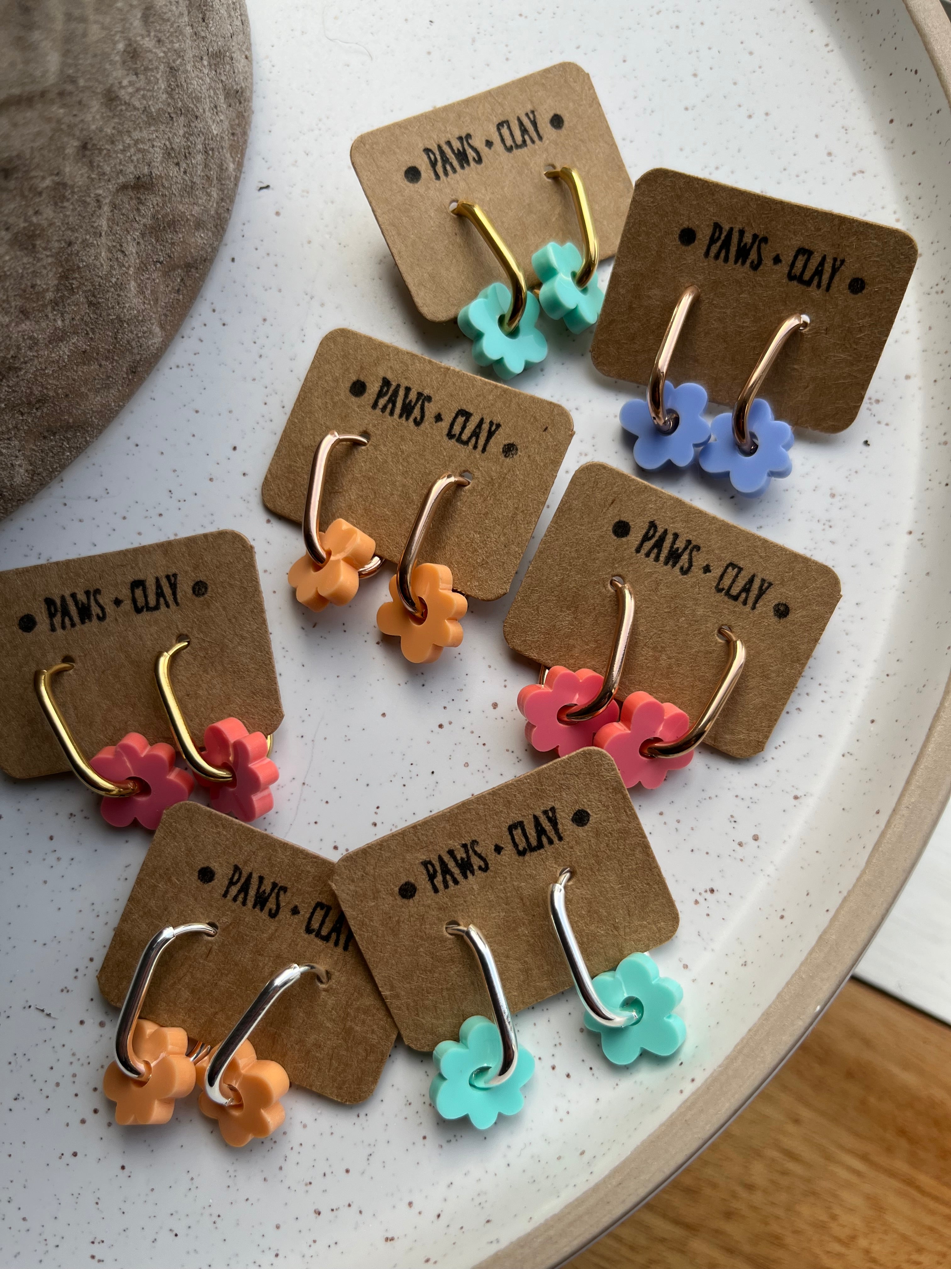 Flower Acrylic Earrings