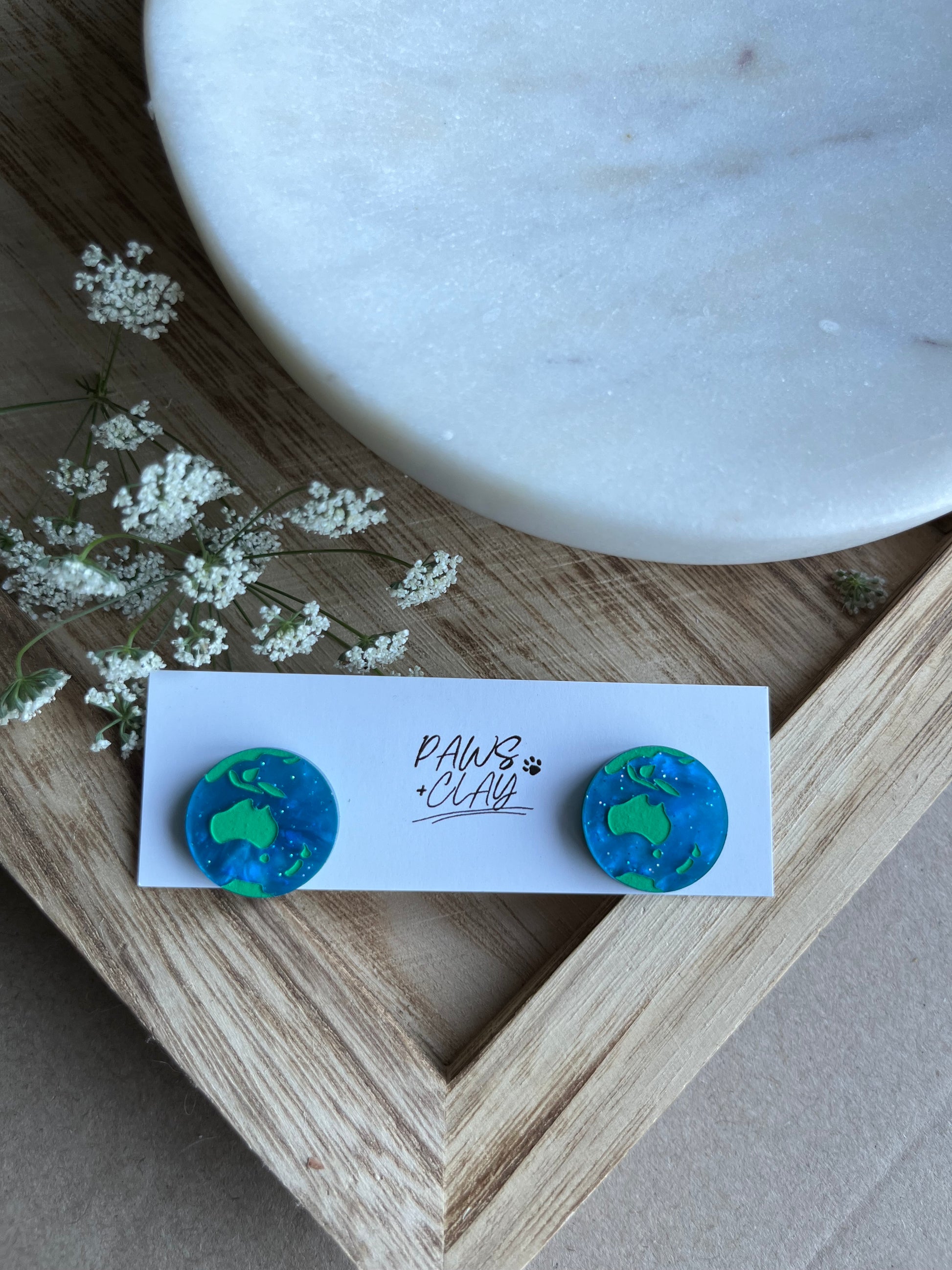 World Globe Earrings 